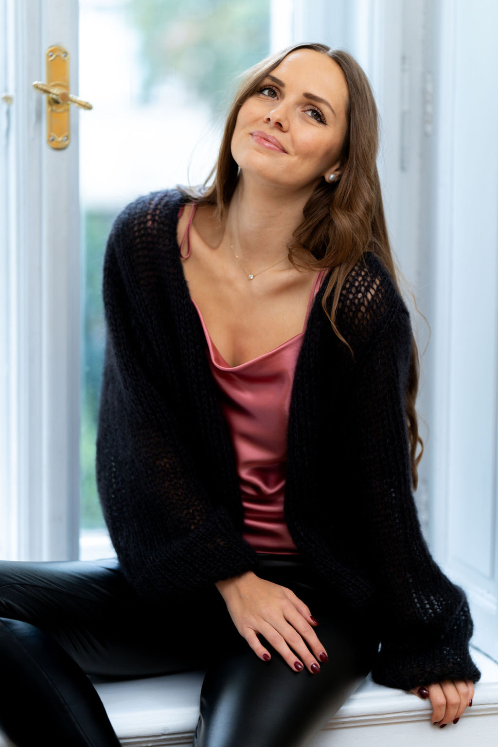 CARDIGAN MOHER S HEDVÁBÍM PŮLNOČNÍ LÁSKA - Obrázek 6