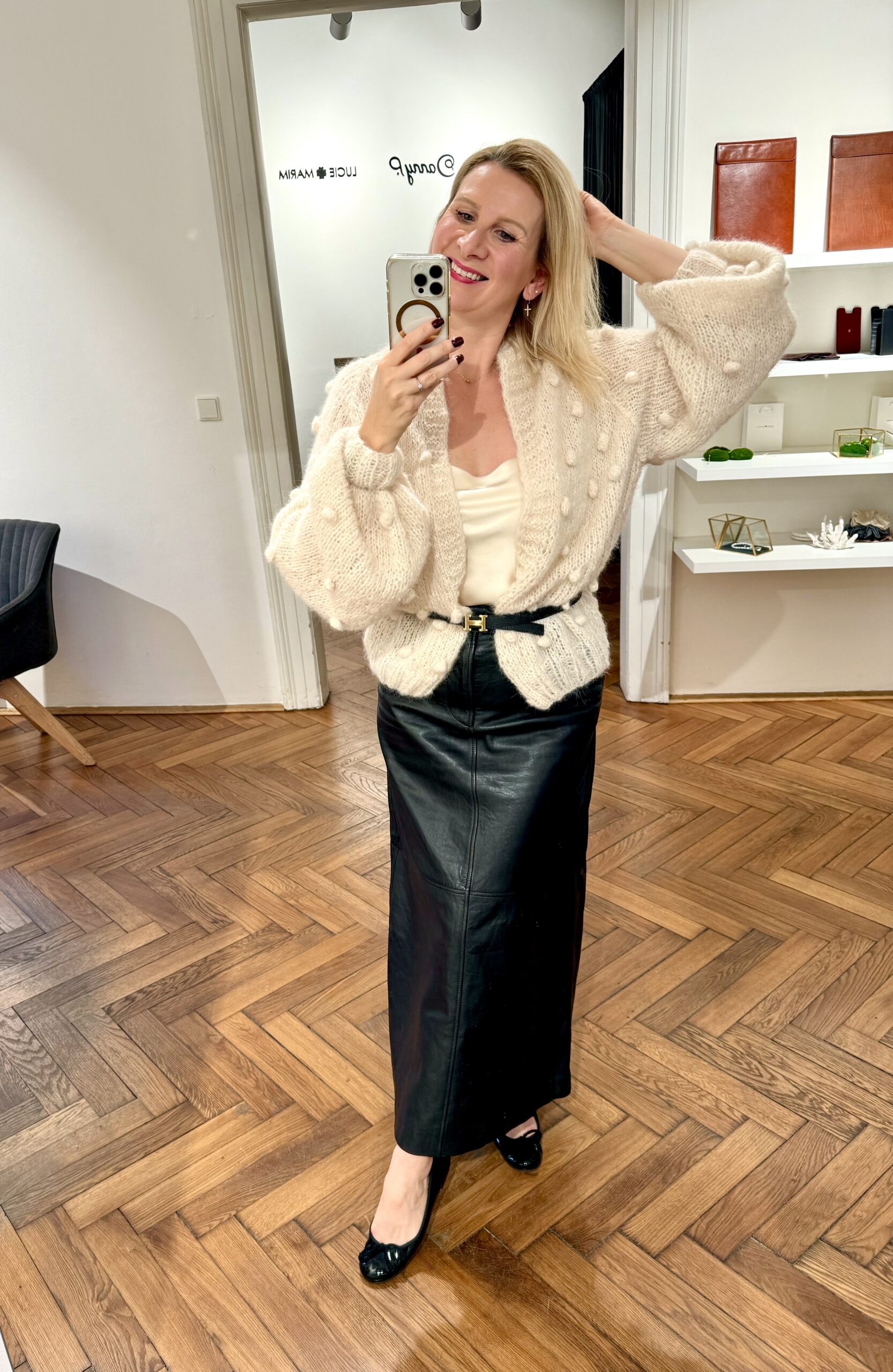 HEBOUČKÝ CARDIGAN ALPAKA & HEDVÁBÍ PROSECCO ivory - Obrázek 5