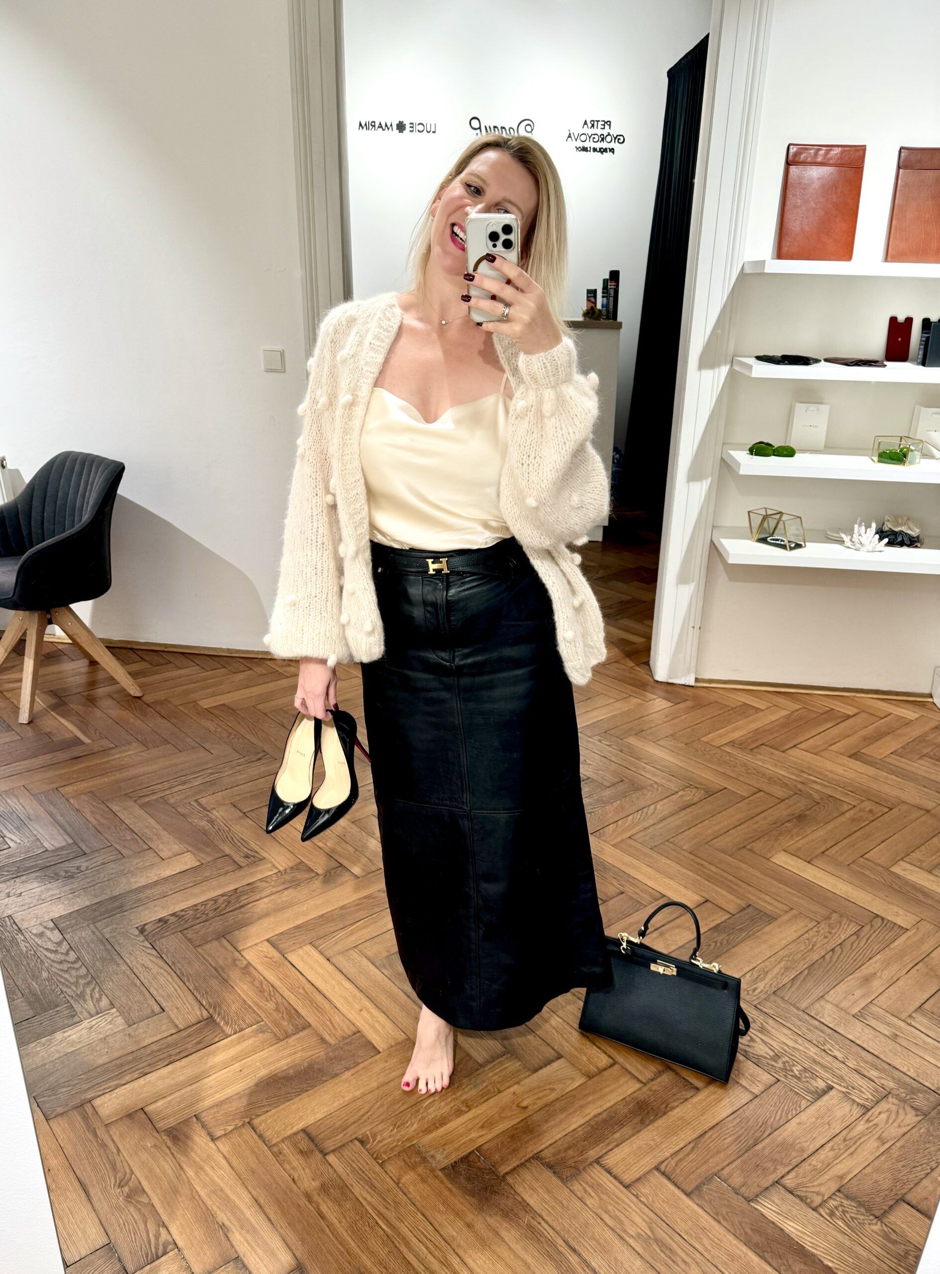 HEBOUČKÝ CARDIGAN ALPAKA & HEDVÁBÍ PROSECCO ivory - Obrázek 7