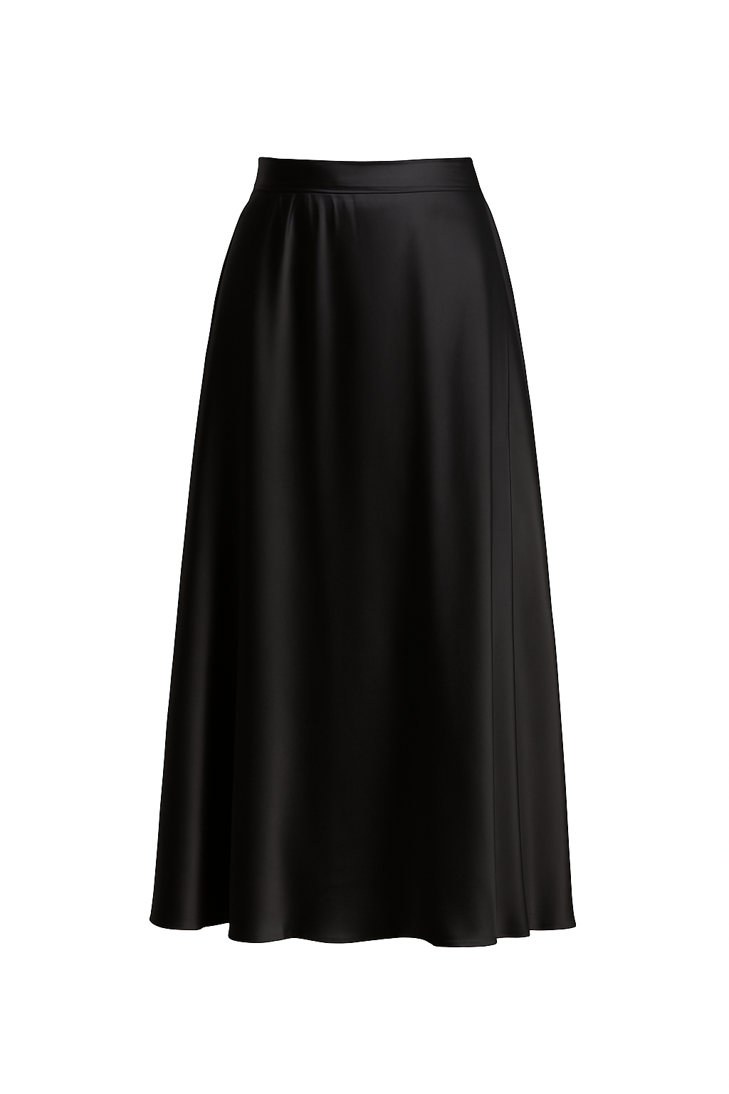 SUKNĚ S HEDVÁBÍM NĚŽNOST V ČERNÉ - Obrázek 4