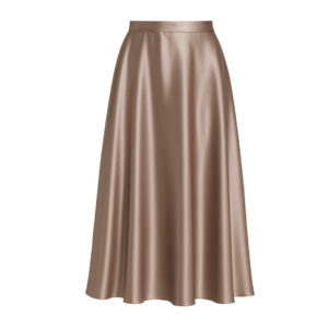 SUKNĚ S HEDVÁBÍM NĚŽNOST V MOUSE MOCCA