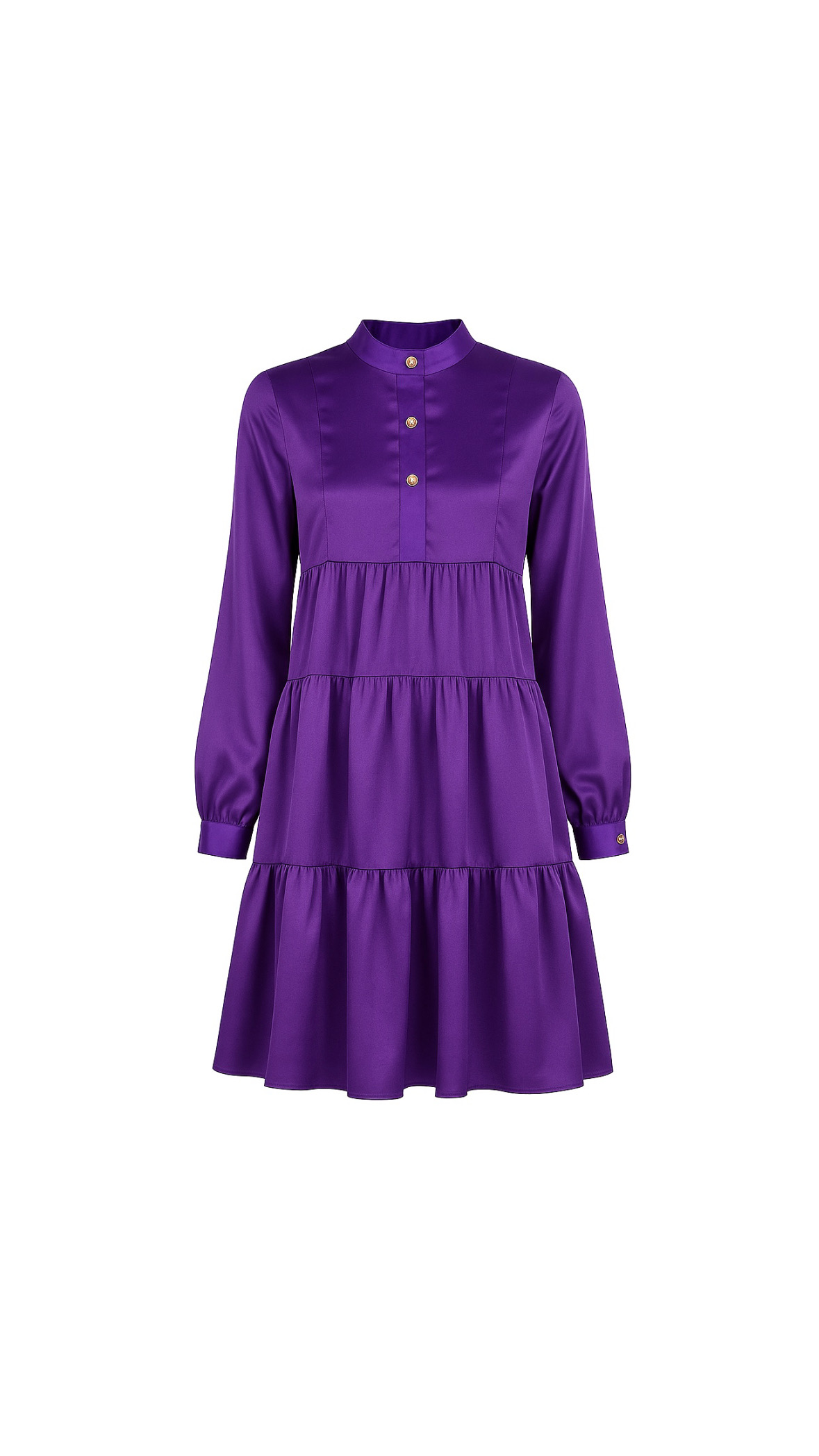 HEDVÁBNÉ ŠATY MABEL V MAGICKÉ FIALOVÉ - Obrázek 4