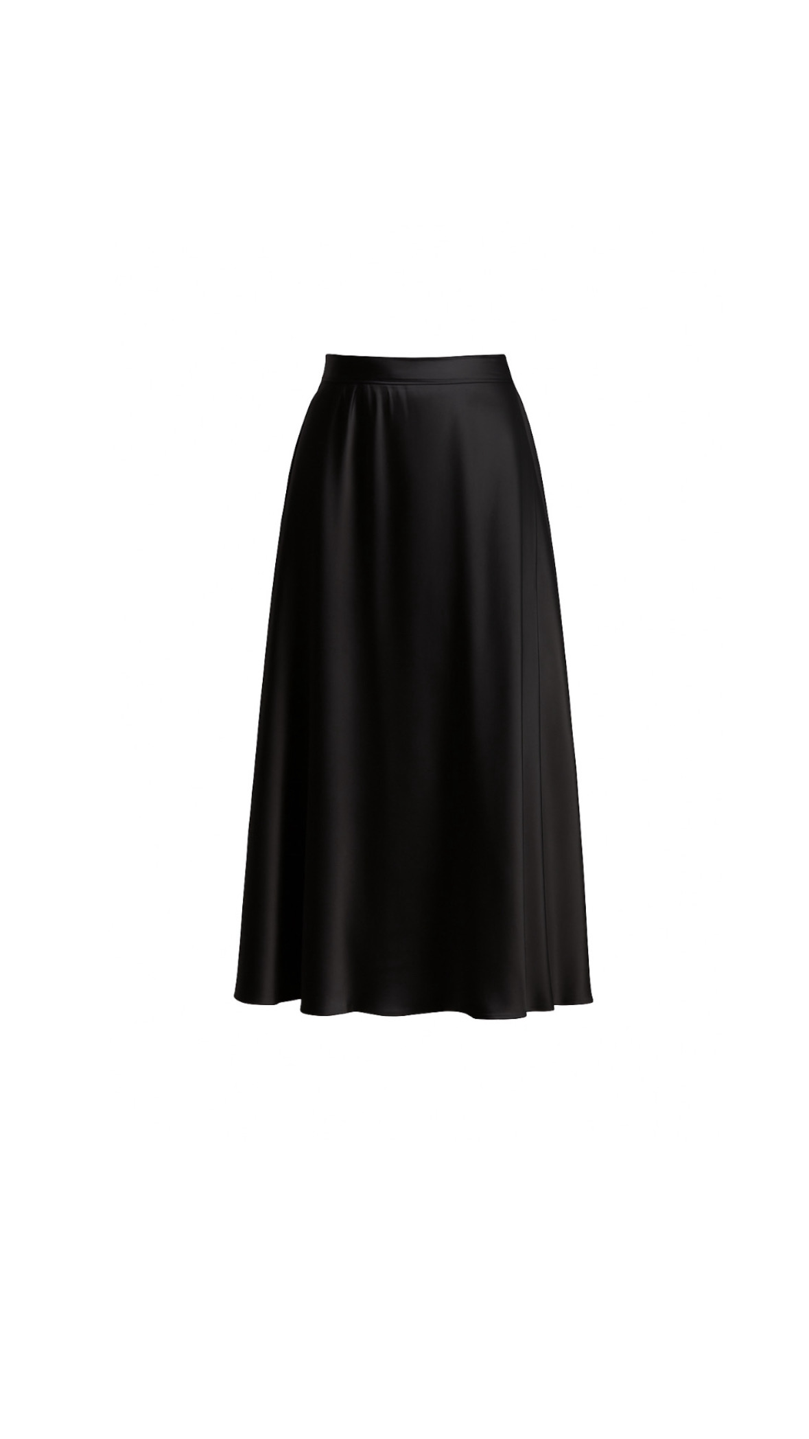 SUKNĚ S HEDVÁBÍM NĚŽNOST V ČERNÉ