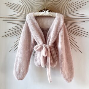 CARDIGAN MOHER S HEDVÁBÍM BLUSH SECRET