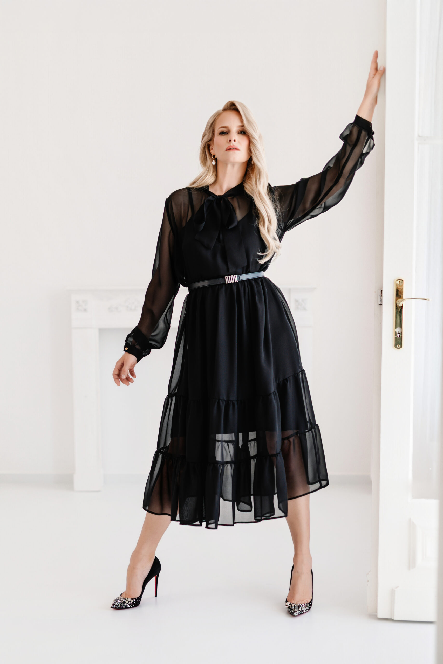 LUXURY LINE HEDVÁBNÉ ŠATY MABEL DARK MUSES - Obrázek 2