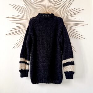 DLOUHÝ SVETR MOHER S HEDVÁBÍM PŮLNOČNÍ SLUNCE