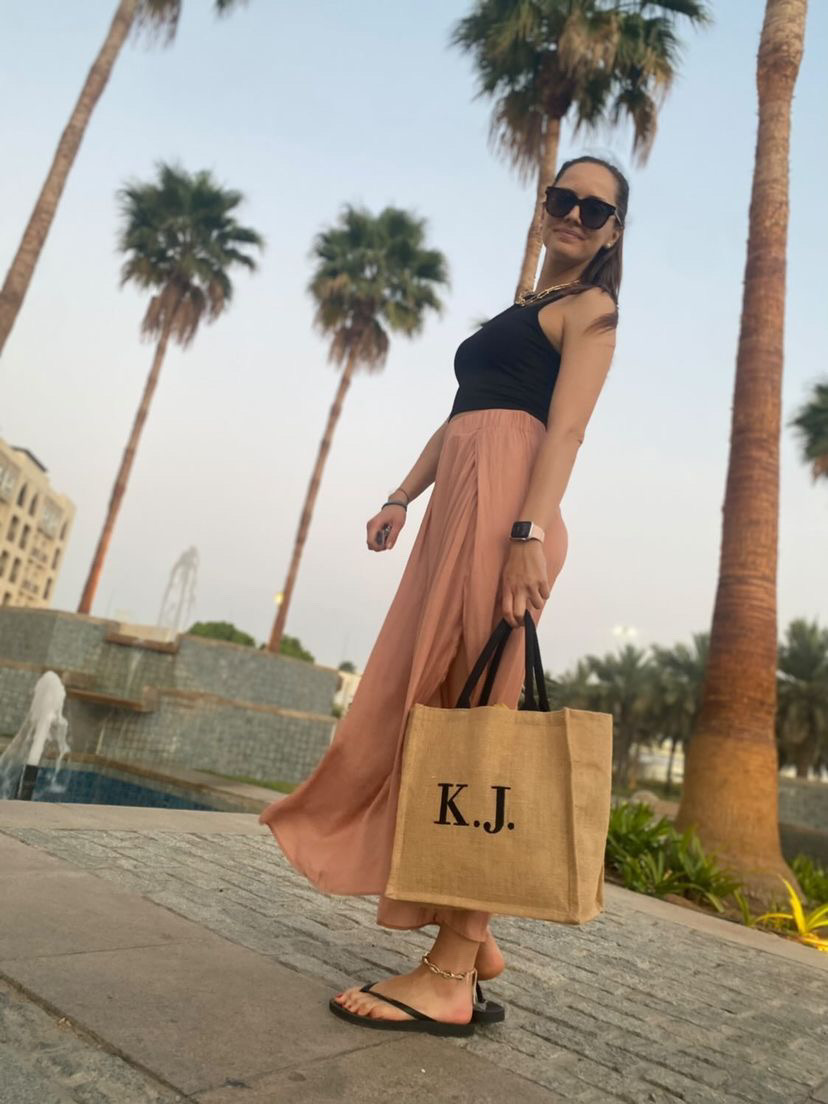 L I M I T K A - Jutová taška s monogramem - natur - Obrázek 9