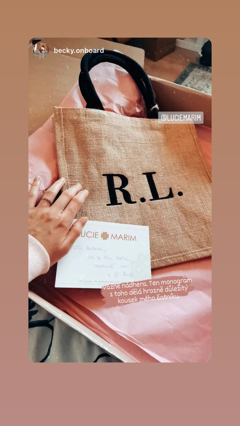 L I M I T K A - Jutová taška s monogramem - natur - Obrázek 3